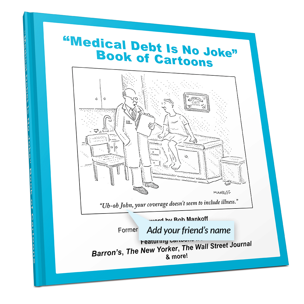 Medical Debt Is No Joke (Personalized) Book CartoonStock