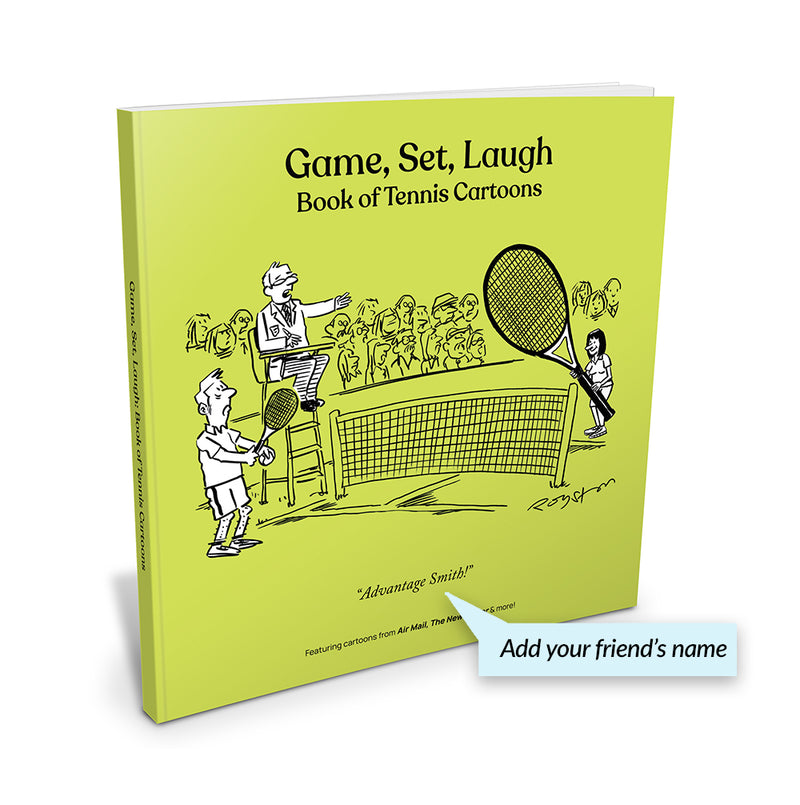 Game, Set, Laugh: Book of Tennis Cartoons (Personalized / Softcover)