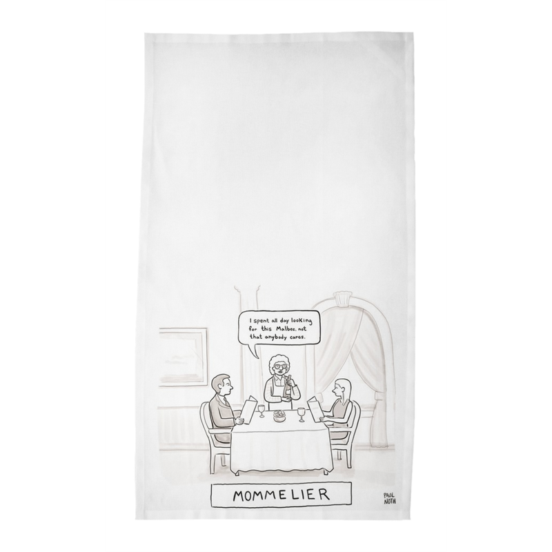 Paul Noth Tea Towels - "Mommelier"
