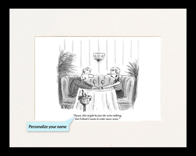 Just the Wine Talking Personalized Cartoon