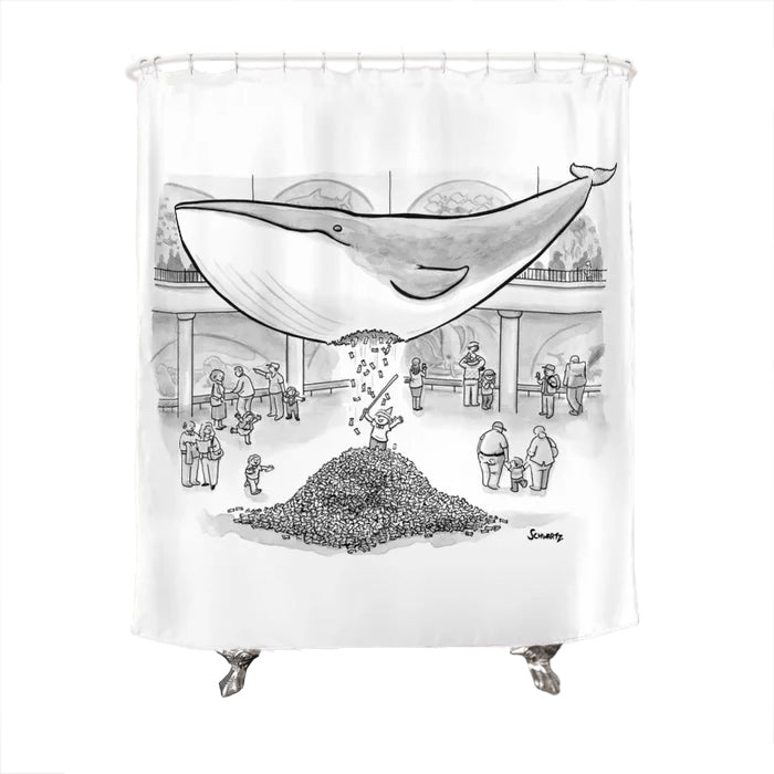 Natural History Museum Whale Pinata Shower Curtain