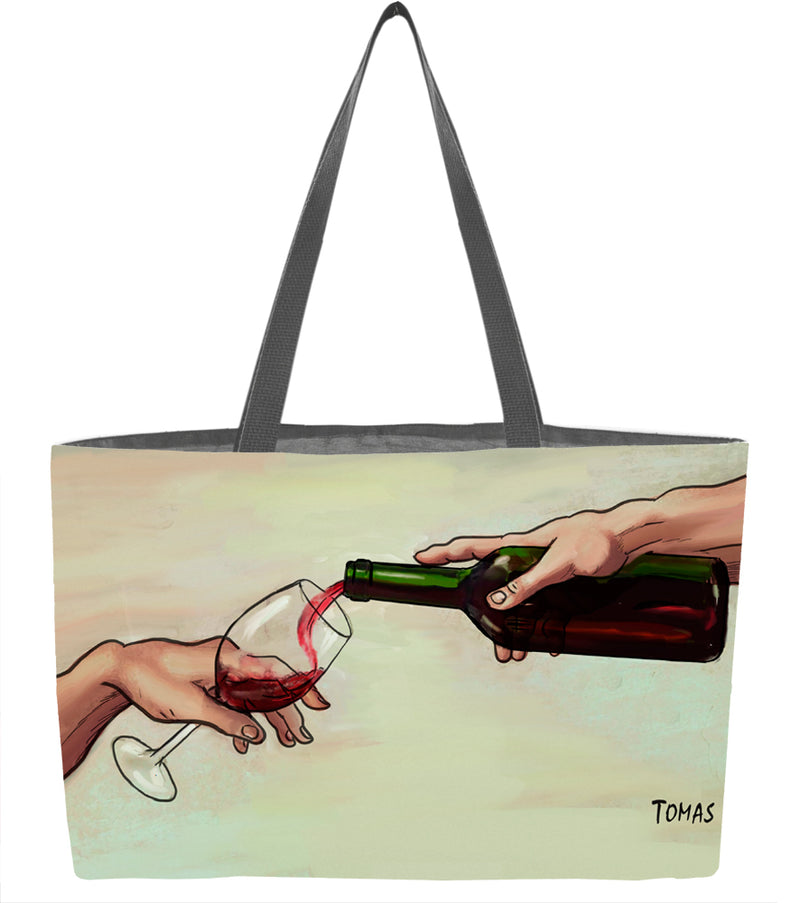 Creation of Red Wine Everything Tote