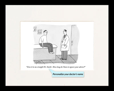 Give It To Me Straight Doctor Personalized Cartoon