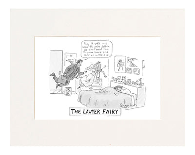 The Lawyer Fairy Cartoon Print