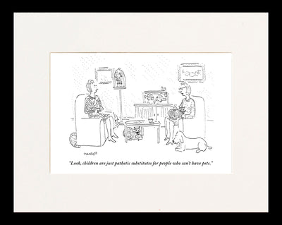 People Who Can't Have Pets Cartoon Print
