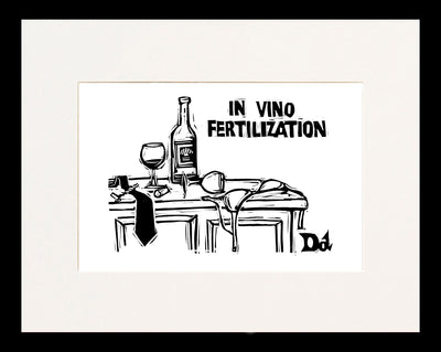 In Vino Fertilization Cartoon Print
