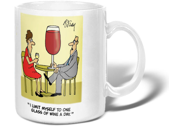 One Glass of Wine a Day Limit Mug