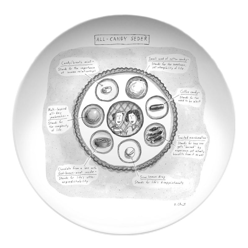 All-Candy Seder Resin Plate by Roz Chast