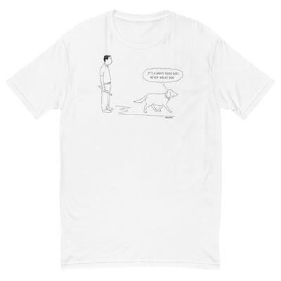 It's Always 'Good Dog'—Never 'Great Dog.' (A retriever's thoughts after having brought back a stick thrown by its owner.) t-shirt